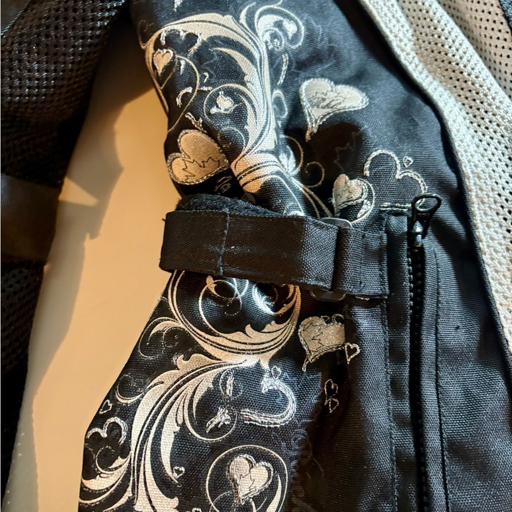 Joe Rocket Women's Black and Silver Bomber Jacket 2XL - Picture 5 of 8